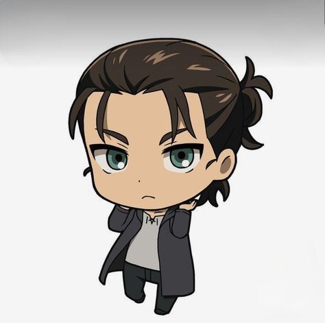 Chibi Eren, Attack On Titan Eren, Anime Canvas Art, Eren Yeager, Chibi Characters, Attack On Titan Art, Chibi Drawings, Cute Anime Profile Pictures, Anime Canvas