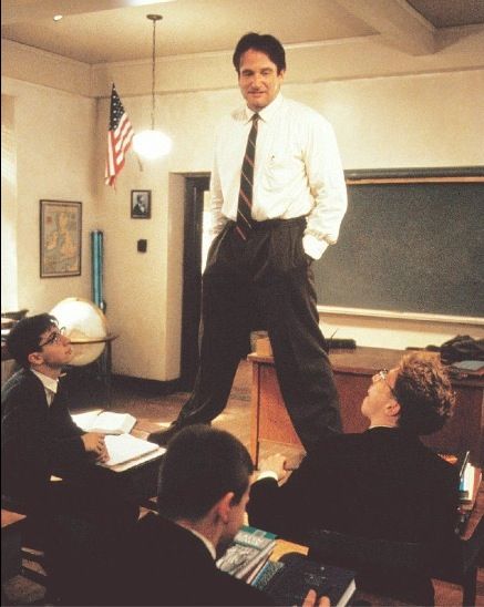 "Now my class, you will learn to think for yourselves again. You will learn to savor words and language. No matter what anybody tells you, words and ideas can change the world!" -Dead Poets Society John Forsythe, Sean Leonard, Photo Star, Ingmar Bergman, Captain My Captain, Septième Art, I Love Cinema, Dead Poets Society, Richard Gere