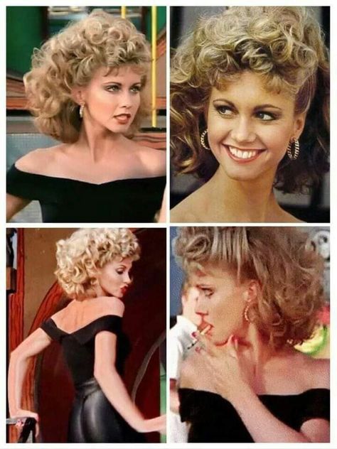 ~ Olivia Newton-john (Sandy) Sandy Grease Hair, Bad Sandy Grease, Sandy Grease Costume, Sandy Olsson, Grease Hair, Olivia Newton John Grease, Grease Outfits, Grease Costume, Grease Party