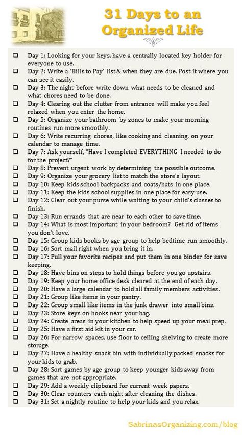 Getting Your Life Together Checklist, Goal Checklist, To Do List Organization, Life Checklist, How To Stay Organized, Decluttering Ideas, Organizing Challenges, Organization Lists, Organization Skills