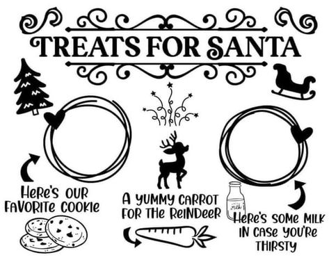 Santa Cookie Tray Svg Free, Santa Cookie Tray, Santa Tray, Cookies For Santa Plate, Santa Cookie, Santa Plate, Plates Diy, Santa Cookies, Cookie Tray