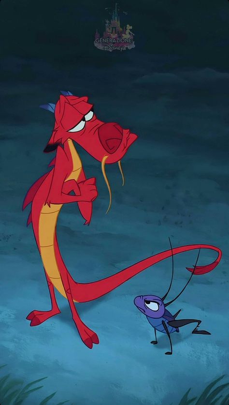 Disney Funny Wallpaper, Disney Movies Wallpaper, Mushu Wallpapers, The Incredibles Aesthetic, Mushu And Cricket, 90s Tattoos, Mulan Mushu, Nostalgic 90s, Mulan Disney