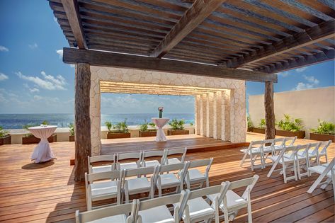 Royalton Riviera Cancun Sky Terrace Wedding, photo courtesy of Royalton Resorts Royalton Riviera Cancun Wedding, Montego Bay Wedding, Sky Terrace, Riviera Cancun Wedding, Caribbean Decor, Royalton Riviera Cancun, Wedding Packages Prices, Cancun Destination Wedding, All Inclusive Wedding Packages