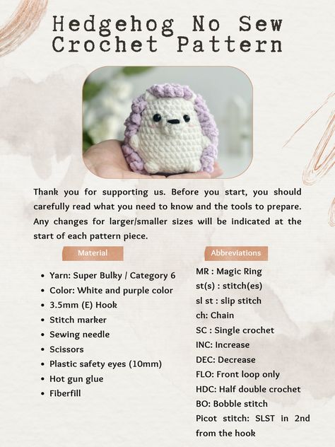 Crochet Patterns Hedgehog, Porcupine Crochet Pattern, Stitch Eyes On Crochet, Hedgehog Plush Pattern, Crochet Amigurumi Free Patterns Hedgehog, Easy Crochet Hedgehog Free Pattern, Crochet Pattern Template Free, Free Reversible Crochet Patterns, Hedgehog Crochet Pattern Free Amigurumi