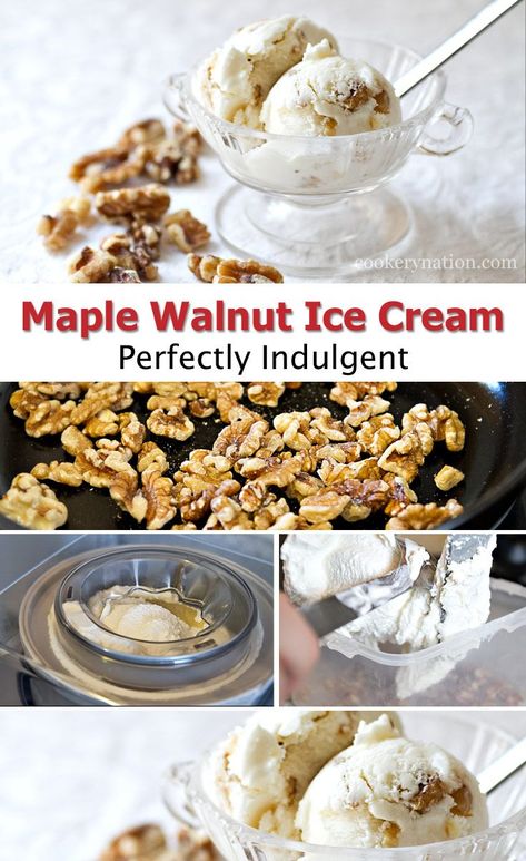 Maple Nut Ice Cream Recipe, Maple Walnut Ice Cream Recipe, Block Party Desserts, Maple Walnut Ice Cream, Fun Fall Desserts, Maple Ice Cream, Best Ice Cream Maker, Walnut Ice Cream, Kitchen Aid Recipes