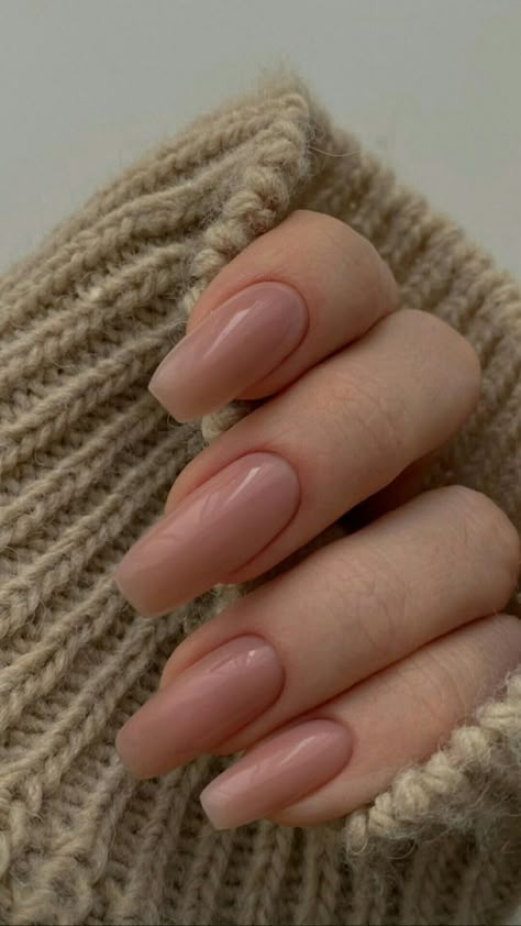 Brownish Pink Nails, Rectangle Nails, Elegant Minimalist Outfit, September Nails, Soft Nails, Pink Acrylic Nails, Neutral Nails, Elegant Nails, Minimalist Nails