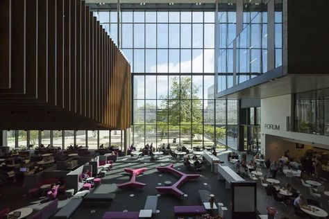 John Henry Brookes Building, Oxford Brookes University | Design Engine Architects | Archinect Oxford Brookes University, University Design, Student Bedroom, University Of Oxford, Metal Cladding, John Henry, Best University, Study Rooms, Brick Building