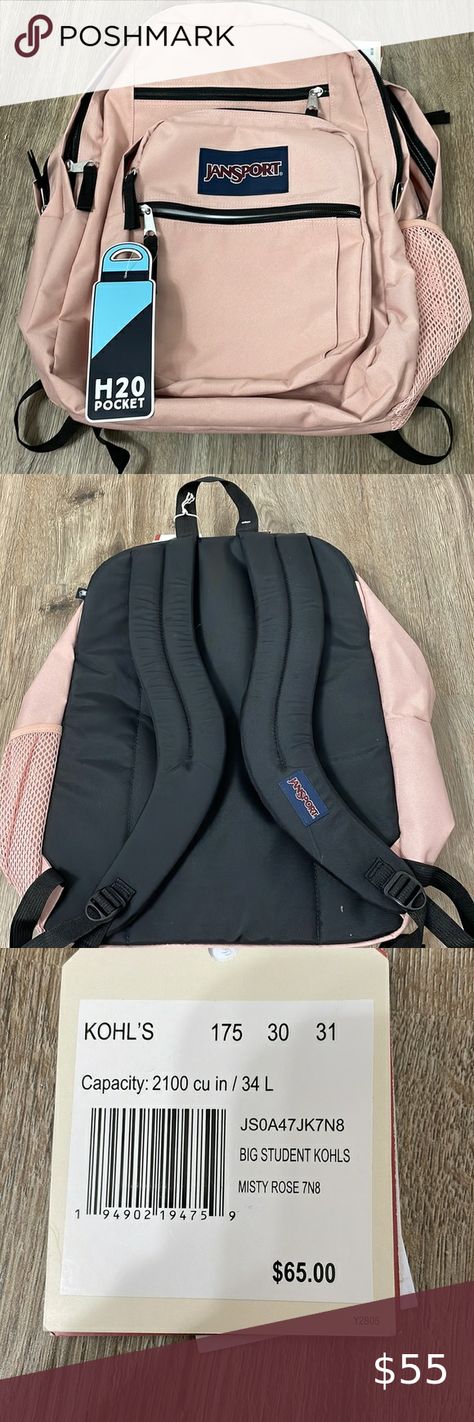 Pink Jansport Backpack Pink Jansport Backpacks, Jansport Bag, Pink Jansport Backpack, Jansport Backpacks, Mochila Jansport, Misty Rose, Jansport Backpack, Laptop Sleeve, Pink Bag