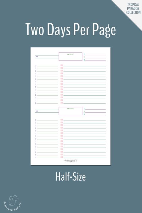 Set Up Your 2019 Planner - Scattered Squirrel Planer Printable Free, Simple Daily Planner, Organizing My Life, Daily Notes, Journal And Planner, Things To Print, Tips For Life, Coloring Bookmarks, Daily Calendar