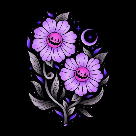 Goth Flower Drawing, Future Painting, Spooky Characters, Widgetsmith Ideas, Unicorn Stuff, Neon Halloween, Watch Wallpapers, Fall Purple, Halloween Wallpaper Iphone Backgrounds