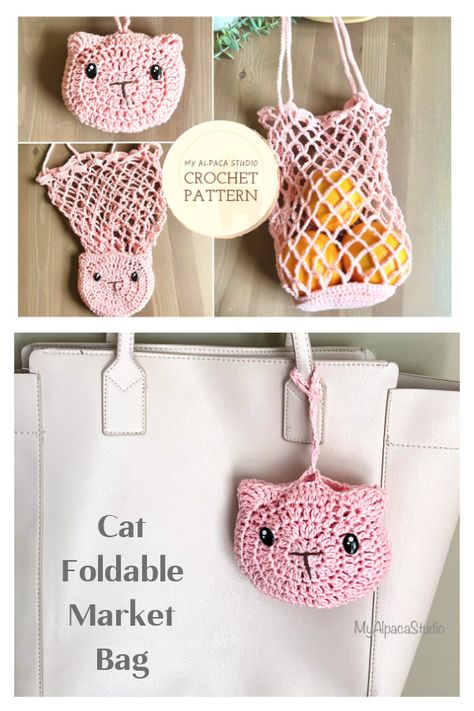 10+ Foldable Market Bag Crochet Patterns - Page 2 of 2 Kat Haken, Tote Crochet, Keychain Pattern, Patterns Simple, Crochet Bag Pattern Free, Aesthetic Cozy, Bag Pattern Free, Crochet Pouch, Cozy Crochet