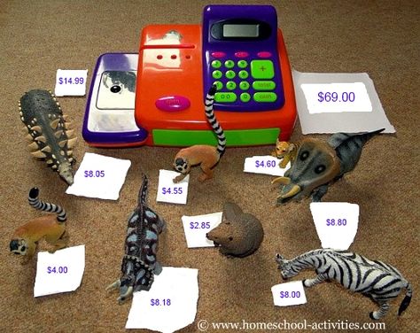 Maths Stations - Shopping/Money Maths Centre Maths Stations, Money Math Centers, Activities For Kindergarten Children, Play Invitations, Money Kindergarten, Honey Biscuits, Kids Math Activities, Maths Learning, Early Years Maths