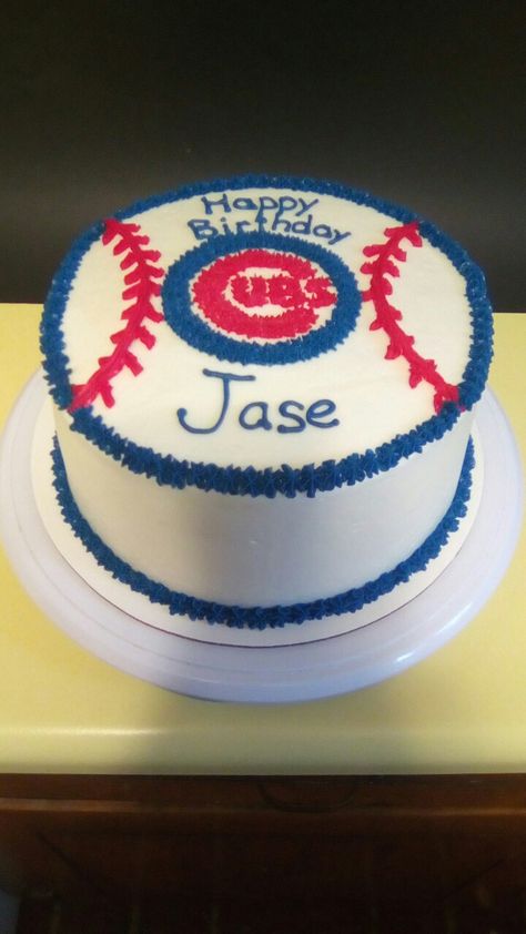 Cubs Cake, Cakes Decorated, Decorated Cakes, Boy Birthday, Birthday Ideas, Make It, Cake Decorating, Happy Birthday, Holidays