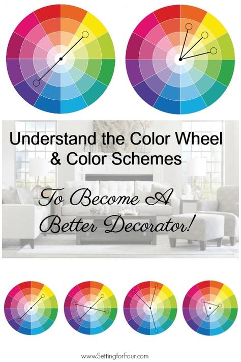 Learn what colors go together and why your paint color looks wrong in this color design lesson! #decor #paint #color #colorwheel #decorator #decorideas #interiordesign #colorschemes #colorpallettes Colour Wheel Combinations, Color Wheel Fashion, Decor Rules, Color Wheel Lesson, What Colors Go Together, Color Wheel Projects, Color Harmonies, Color Wheel Art, Colours That Go Together