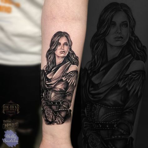 Yennefer of Vengerberg From the Witcher series ♥️ Book your tattoo session with Holly. To check out her portfolio go to our website: inkdentattoo.co.uk Don't hesitate to get in touch. To book message us, call 07957 021702 or e-mail: inkden.tattoo@gmail.com Inkden Tattoo Studio 53ff Albert Road Blackpool, FY1 4PW #tattoo #inkden #tattooideas #tattoo #tattoos #tattooartist #art #artist #tattooed #blackpool Leshen Witcher Tattoo, Witcher Inspired Tattoo, The Witcher Tattoo Ideas, Yennefer Of Vengerberg Netflix Wallpaper, Yennefer Of Vengerberg Book, Yennefer Of Vengerberg, The Witcher, Tattoo Studio, Artist At Work