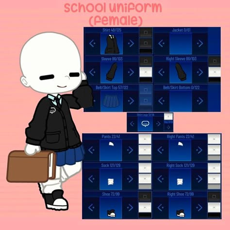 Gacha Club Outfit Uniform, Gacha Club School Outfit Ideas, Gacha Uniform Ideas School, Suit Gacha Club, Gacha Life Outfits School Uniform, Gacha Club Uniform, Gacha Club Uniform Ideas, Gacha Life School Uniforms, Gacha Uniform Ideas