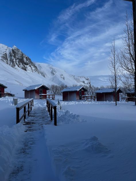 Living In Iceland Aesthetic, Iceland Aesthetic Winter, Iceland Cabin, North Sweden, Iceland Snow, Iceland Aesthetic, Snowy Sky, Ice Land, Immaculate Vibes