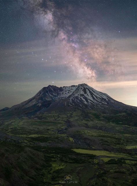 Milky Way and Mount Saint Helens 6-24-22 Mount Saint Helens, Mt St Helens, Mount St Helens, Saint Helens, St Helens, Get To Know Me, Beautiful Life, Milky Way, Mount Rainier