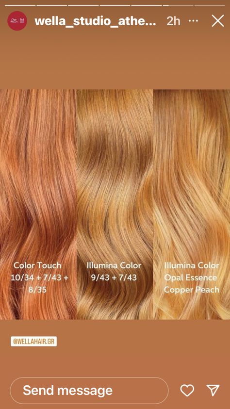 Natural Ginger Hair Color Formula, Wella Color Formulas Copper Red Hair, Light Copper Hair Formula, Copper Toner For Blonde Hair, Wella Strawberry Blonde Formula, Golden Blonde Formula, Redken Strawberry Blonde Formula, Wella Copper Formula, Ginger Hair Light