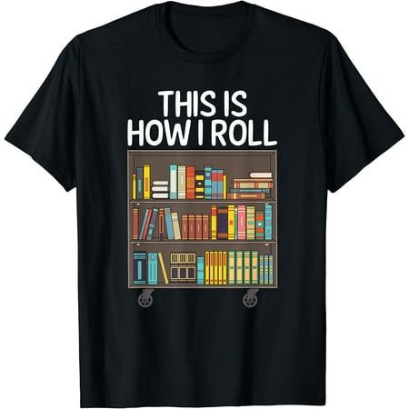 95% Polyester, 5% Spandex Imported Lightweight, Classic fit, Double-needle sleeve and bottom hem Size: L.  Color: Black.  Gender: unisex.  Age Group: adult. Cute Library, Long Sleeve Workout Shirt, Library Art, Librarian Shirt, School Librarian, Book Tshirts, Gifts For Readers, Book Reader, Pullover Shirt