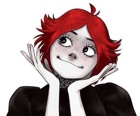 "this is a doodle of ruby gloom but in the style of gorillaz" Art rights go to respective artist Ruby Gloom belongs to Martin Hsu and Nelvana Ruby Gloom Pfp, Ruby Gloom, Gorillaz Art, Gorillaz, On Tumblr, Ruby, Tumblr, Black, Art