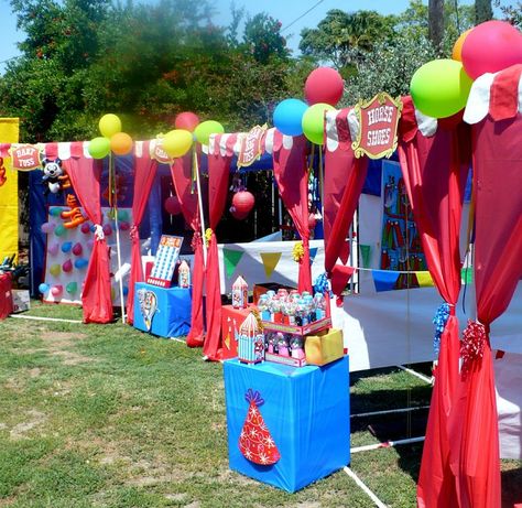 Diy Carnival Games, Carnival Booths, Theme Carnaval, Pvc Frame, Fall Carnival, Diy Carnival, Circus Carnival Party, Spring Carnival, Kids Carnival