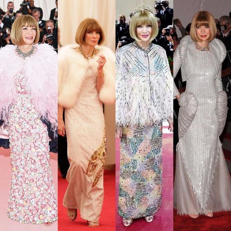 anna wintour met gala looks through the years Met Gala Anna Wintour, Anna Wintour Met Gala, Gala Looks, Anna Wintour, Vogue, On Instagram, Quick Saves, Instagram