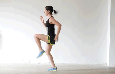 All The Exercise GIFs You'll Ever Need Running Drills, Full Body Workout At Home, Running Form, Body Workout At Home, Body Hacks, Fitness Articles, Jumping Jacks, Running Tips, Running Workouts