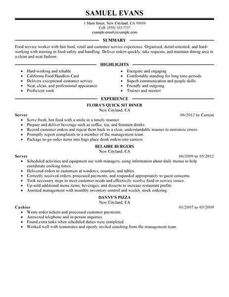 Expert Fast Food Server Resume Examples For 2022 | LiveCareer Fast Food Worker, Customer Service Resume Examples, Restaurant Resume, Server Resume, Fast Food Workers, Project Manager Resume, Job Resume Samples, Best Fast Food, Good Resume Examples