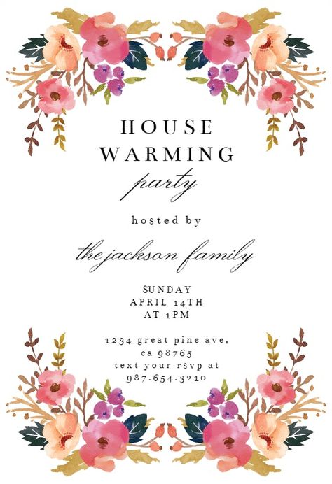 Fairy Forest Woodland - Housewarming Invitation Template | Greetings Island Housewarming Invitation Message, Housewarming Invitation Wording, Inviting Card, Housewarming Invitation Cards, House Warming Invitation, Woodland Invitation Birthday, Housewarming Invitation Templates, Birthday Party Invite Template, Shower Colors