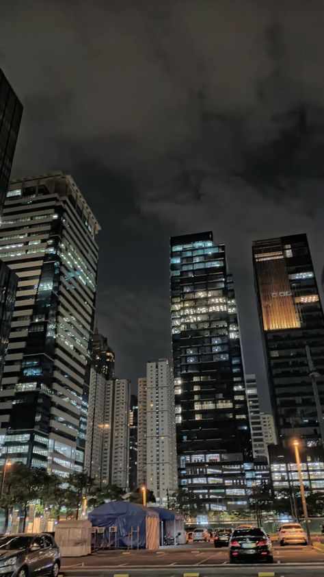 Bgc at night Bgc At Night Aesthetic, Bgc Taguig Night Aesthetic, Bgc Night Aesthetic, Intramuros Aesthetic Night, Bgc Wallpaper, Night Building Aesthetic, Bgc Taguig Night, Bgc Night, Bgc Aesthetic