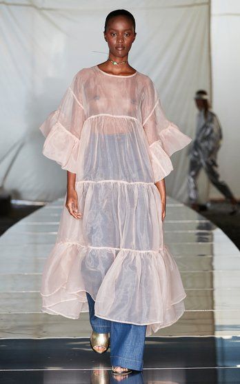 Organza Maxi Dress, Organza Styles, Perfect White Shirt, Fashion Sketch, Organza Dress, Copenhagen Fashion Week, Vacation Wear, Spring Summer 2022, White Maxi Dresses