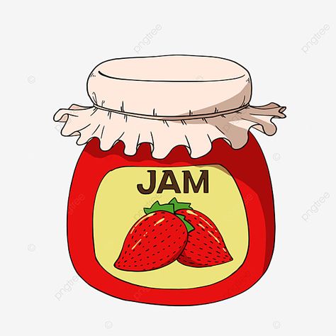 Jam Clipart, Jam Png, Strawberry Background, Strawberry Clipart, Cool Clipart, Strawberry Drawing, Flag Food, Holiday Homework, Jar Of Jam