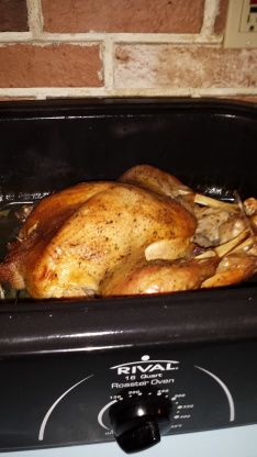 Turkey Oven, Turkey In Roaster Oven, Roaster Oven Recipes, Electric Roaster Ovens, Roaster Recipes, Turkey Cooking, Turkey In Roaster, Moist Turkey, Electric Roaster