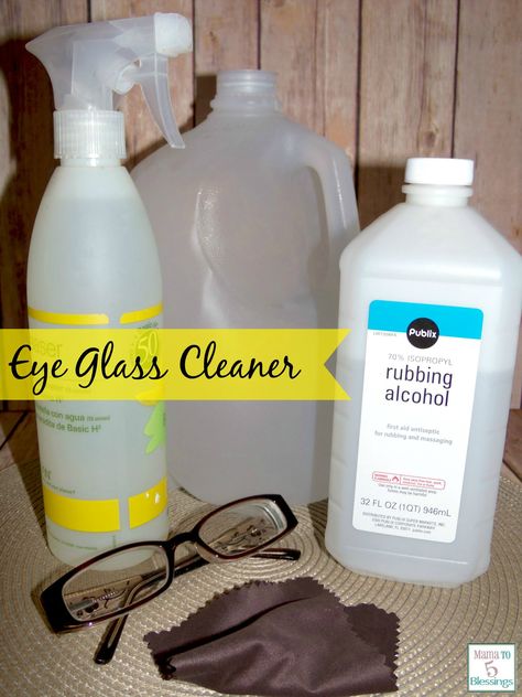 eye glass cleaner Eye Glass Cleaner, Eye Glasses Cleaner, Cleaning Glasses, Glasses Cleaner, Eyeglass Cleaner, Homemade Cleaning Supplies, Diy Cleaners, Cleaning Recipes, Cleaners Homemade