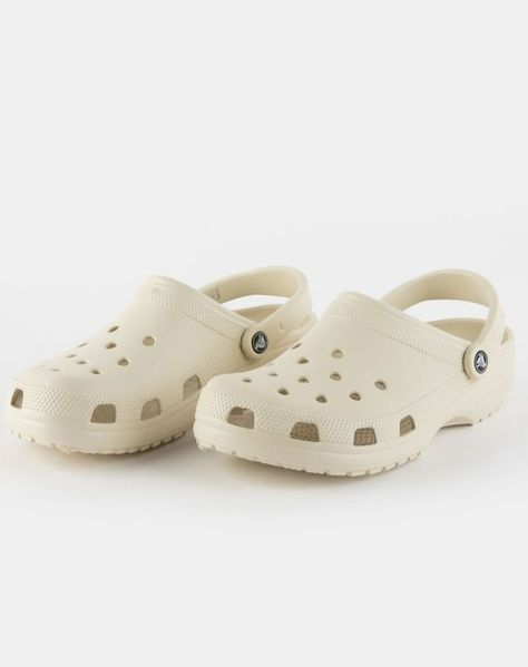 Features a sleek slip on and off design with a pivoting heel for a more secured fit as well as ventilation ports that add to breathability, helping shed water and debri.

We’ve also showcased some stylings/outfits which these can be peered with.

The ventilation ports can also be personalized based on your personality and preferences with charms.

Crocs Classic Unisex - https://amzn.to/3YM1AZx
Crocs Charm Pack - https://amzn.to/45igjhc

#crocs #classics #unisex #clogs #comfort #slipons #charms Nude Crocs Clogs, Crocs Png Aesthetic, Crocs Crocs Shoes, Crocs Cream Color, Off White Crocs, Fall Crocs Shoes, Creme Crocs, Neutral Crocs, Stucco Crocs