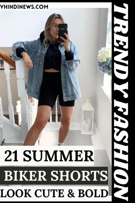 20 Must-Have Summer Biker Shorts Outfit: Look Amazing in Bike Outfits 44 Black Biker Shorts Outfit Summer, Womens Trendy Outfits, Biking Shorts Outfit, Nyc Travel Outfit, Bike Shorts Outfit Summer, Cycling Shorts Outfit, Bike Shorts Outfit, Bike Outfits, Sporty Crop Top