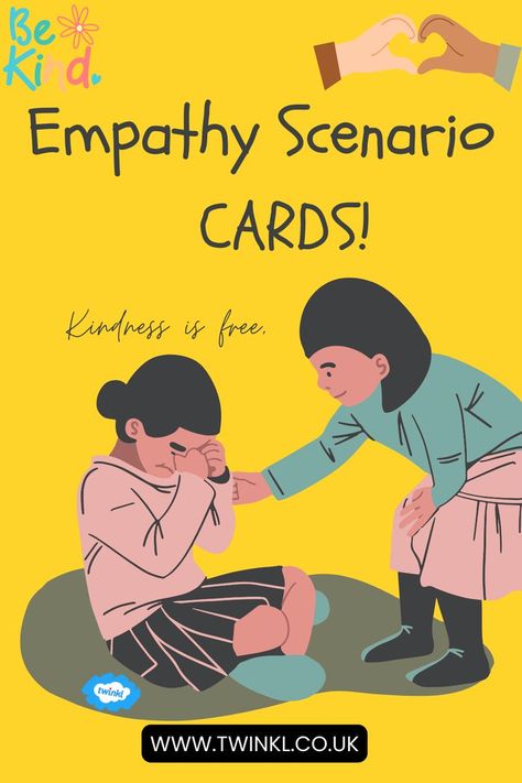 Empathy Scenario Cards! Empathy Cards, Inclusive Education, Special Educational Needs, Diversity And Inclusion, Speech And Language Therapy, Education Activities, Activities Ideas, Language Therapy, Educational Activities