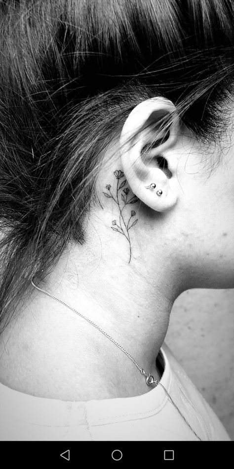 Pretty Neck Tattoos, Pretty Neck Tattoos Women, Tattoo Ideas For Female, Pretty Neck, Neck Tattoo Ideas, Brand New Tattoos, Ear Tattoo Ideas, Tattoo Concepts, Neck Tattoos Women