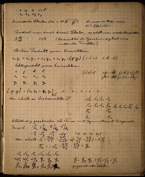 Einstein's notebooks Mathematician Aesthetic, Brown Notebook, Classical Physics, Special Relativity, Philosophy Of Science, General Relativity, Theoretical Physics, Theory Of Relativity, Commonplace Book