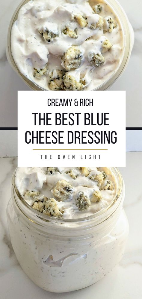 Homemade Blue Cheese Dressing, Homemade Blue Cheese, Blue Cheese Dressing Recipe, Bleu Cheese Dressing, Blue Cheese Recipes, Salad Dressing Recipes Healthy, Dry Rubs, Salad Dressing Recipes Homemade, Blue Cheese Dressing