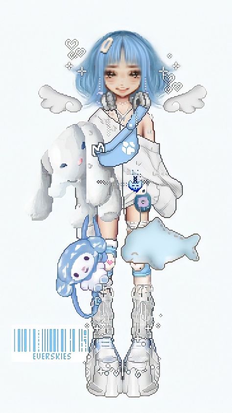 Cinnamaroll Everskies Costume Cute Drawlings, Bambi Disney, Anime Nerd, Virtual Fashion, Doll Maker, Ethereal Art, Pose Reference Photo, Soft And Gentle, Drawing Poses