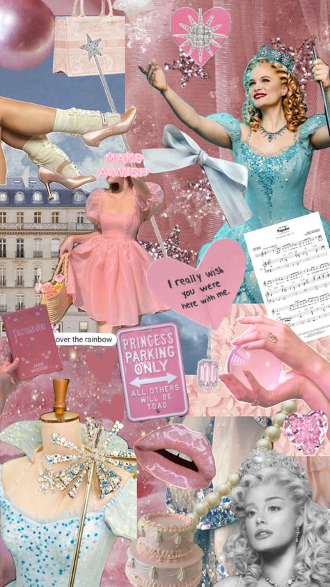 Pop u LAR #wicked #glinda #oz #witch #pink #balletcore #princess #musical Pink Balletcore, Witch Aesthetic Outfit, Glenda The Good Witch, Wicked Glinda, Musical Wallpaper, Elphaba And Glinda, Princess Parking, Glinda The Good, Wicked Musical