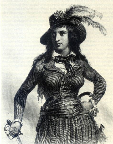 Théroigne de Méricourt - rivoluzionaria e femminista francese, divisa rivoluzionaria femminile.  Wikipedia Female Pirate, Pirate Names, Women Warriors, Pirate Art, Women's History, Pirate Woman, Wonder Women, Pirate Life, French Revolution