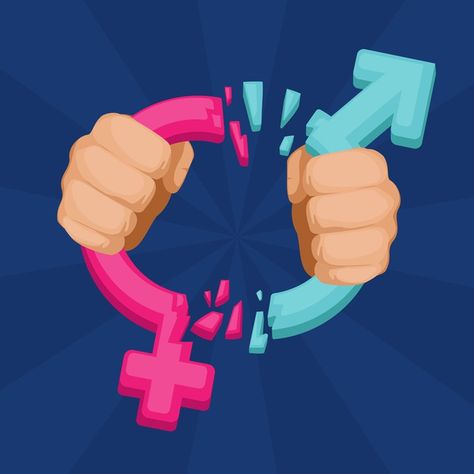 Break gender norms | Free Vector #Freepik #freevector Gender Norms, Gender Identity, Look In The Mirror, Identity Design, My Vibe, Graphic Resources, Vision Board, Vector Free