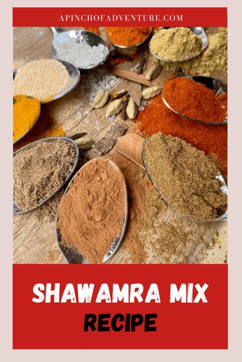 This is the best shawarma spice blend recipe! This Shawarma seasoning is authentic and delicious. Shawarma spice recipe can be used as a meat seasoning, a marinade or to sprinkle on snacks or roasted vegetables. There are many shawarma seasoning spice mixes out there, but this one is authentically Lebanese. Look no further this is the best shawarma seasoning recipe ever Lebanese Seven Spice Recipe, Seven Spices Recipe, Shawarma Spice Blend, Shawarma Spice, Shawarma Sauce, Bbq Rub Recipe, Shawarma Seasoning, Shawarma Spices, Frosting Ideas