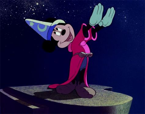 Disney Scenes, Sorcerer Mickey, Fantasia Disney, Images Disney, Disney Wall, Disney Gif, Disney Fanatic, Disney Classics, Old Disney