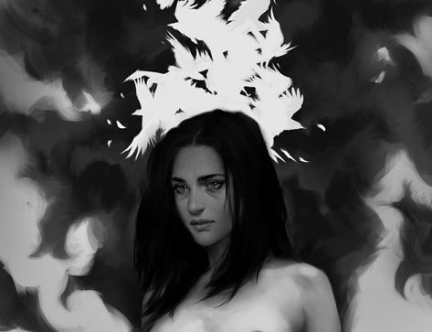 Black White Painting, Risky Pictures, I Love Black, Female Artwork, Back Piece, White Artwork, Throw Back, Black And White Painting, Love Black