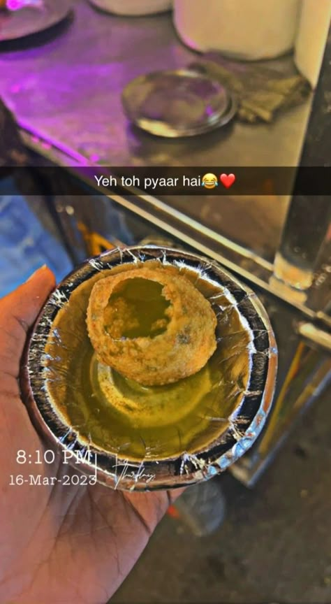 Food Captions For Snapchat, Panipuri Captions, Panipuri Captions Instagram, Pani Puri Captions, Panipuri Snapchat Story, Golgappe Snap, Snap Streak Food, Snapchat Picture Food, Pani Puri Snap