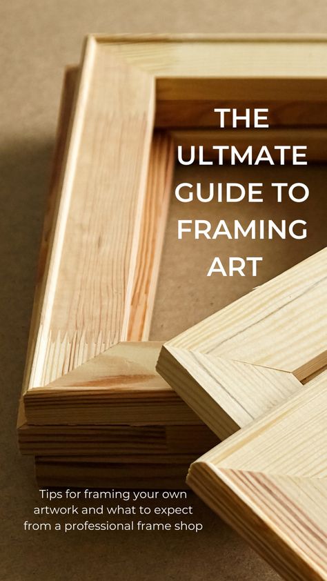 Diy Art Frame How To Make, How To Frame Art Prints, Diy Art Frame, How To Frame Canvas Art, Art Frames Ideas, Floating Frame Diy, Picture Hanging Tips, Repurpose Picture Frames, Hobby Lobby Frames